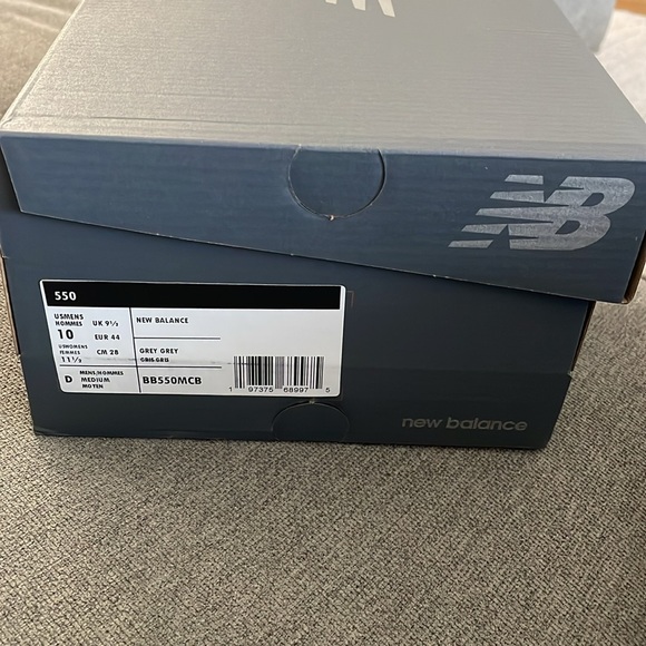 New Balance Gray 550 Sneakers - Picture 7 of 9